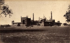 ジャーマーマスジッドモスク、デリー、1886 作： Raja Deen Dayal