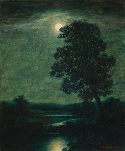 月光 1883年 （油彩・キャンバス） 作： Ralph Albert Blakelock