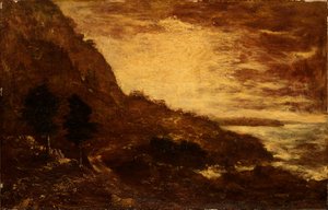 サンセット、ナヴァロ・リッジ、カリフォルニア・コースト 作： Ralph Albert Blakelock