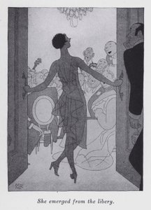 アニータ・ルース著「But Gentlemen Marry Brunettes」のイラスト（リトグラフ版 作： Ralph Barton