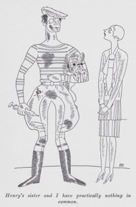 アニータ・ルース著「But Gentlemen Marry Brunettes」のイラスト（リトグラフ版 作： Ralph Barton