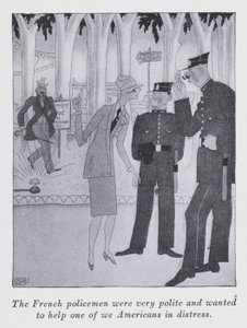 アニータ・ルース著「But Gentlemen Marry Brunettes」のイラスト（リトグラフ版 作： Ralph Barton