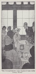 アニタ・ルースの「紳士は金髪がお好き」のイラスト（リトグラフ版 作： Ralph Barton