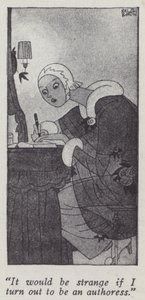 アニタ・ルースの「紳士は金髪がお好き」のイラスト（リトグラフ版 作： Ralph Barton
