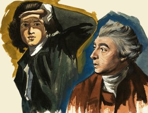 サー・ジョシュア・レイノルズとトーマス・ゲインズバラ 作： Ralph Bruce