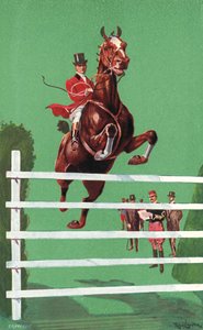 1908年6月、ロンドンのオリンピアで開催されたインターナショナル・ホース・ショー（カラーリトグラフ）。 作： Ralph Cleaver