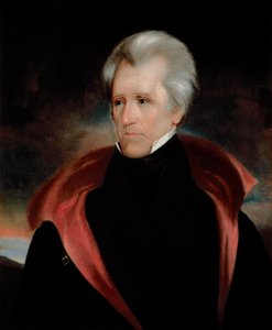 アンドリュー・ジャクソンの肖像」1837年頃（油彩・キャンバス