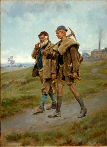帰宅、1888 作： Ralph Hedley