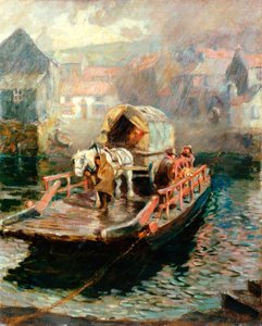 ヒルトンフェリー、1910年 作： Ralph Hedley