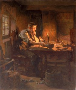 救命艇の発明、ウィリー・ウォルドヘイヴ、サウス・シールズ、1789、1896 作： Ralph Hedley