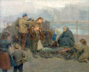 Paddy&39;s Clothes Market、サンドゲート、1898 作： Ralph Hedley