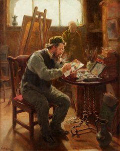 スティーブンブラウンロウの肖像、1892年 作： Ralph Hedley