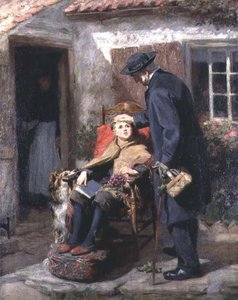 療養者と牧師 作： Ralph Hedley