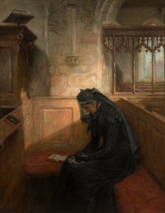 未亡人、1899年 作： Ralph Hedley