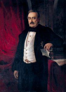 作家・経済学者のBuenaventura Carlos Aribau（1798-1862）の肖像画 作： Ramón Martí Alsina