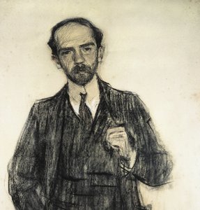 ピオ・バロハの肖像 1904年〜1905年頃（ドローイング 作： Ramón Casas