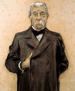 マニュエル・デュランの肖像 作： Ramon Casas i Carbo