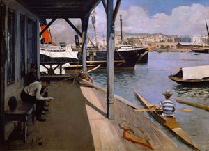 バルセロナのヨットクラブ 作： Ramon Casas i Carbo