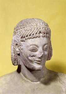 ランピンライダーの頭、紀元前550〜540年頃（大理石） 作： Rampin Master
