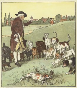 狂犬の死に関するエレジー 作： Randolph Caldecott