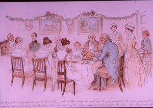 クリスマスディナー 作： Randolph Caldecott