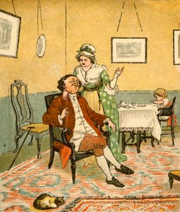 ジョンギルピンとその妻、1878年、c1918。 作： Randolph Caldecott
