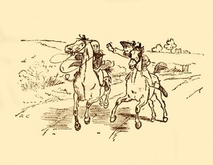 ジョンギルピンは、ベルイン、1878年、c1918のポストボーイによって発見されました。 作： Randolph Caldecott