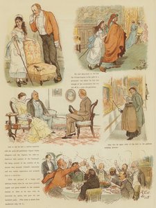 オークボール氏の冬のフィレンツェ（クロモリト） 作： Randolph Caldecott