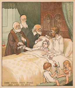 彼らがいた、そして、染まるのが好きな病気、c1878。 作： Randolph Caldecott