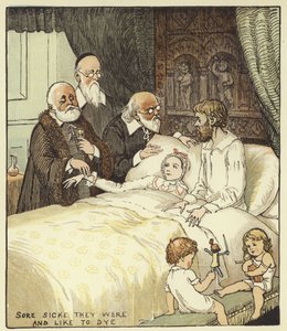 森の中の女の子 作： Randolph Caldecott