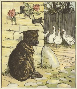 ジャックが建てた家」（カラーリトグラフ 作： Randolph Caldecott