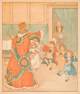キングオブハート、それらのタルトのために呼ばれた、1880。 作： Randolph Caldecott