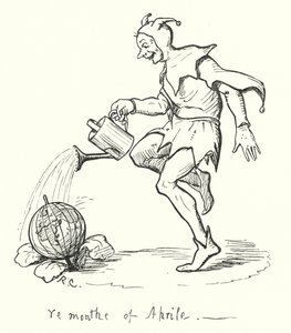4月の様子（彫刻 作： Randolph Caldecott