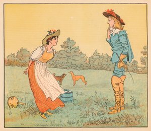 その後、私はあなたと結婚することはできません、私のかわいいメイド！、c1882。 作： Randolph Caldecott