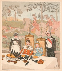 1880年に国王の前に置くのは、その美味しさではありませんでした。 作： Randolph Caldecott
