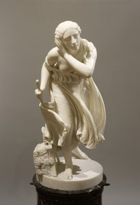 ニディア《ポンペイの盲目の花の少女》1888年頃（大理石製 作： Randolph Rogers