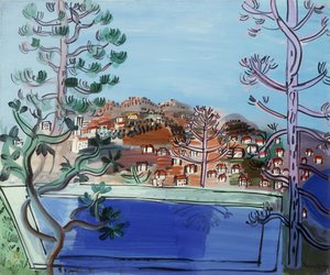 ゴルフ・ファンのプール；ゴルフ・ファンの貯水池 作： Raoul Dufy