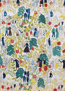 森の散歩；ラ・プロムナード・オ・ボワ、1919年頃（紙にグワッシュ） 作： Raoul Dufy