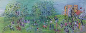 アスコット、1930年頃（キャンバスに油彩） 作： Raoul Dufy