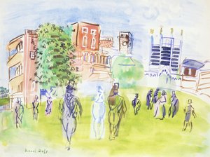 アスコット、スタンド; Ascot, les Tribunes 作： Raoul Dufy