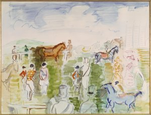 パドックにて 作： Raoul Dufy