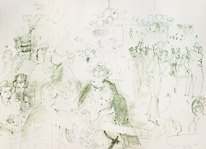 ムーラン・ド・ラ・ギャレットの舞踏会; Bal au Moulin de la Galette 作： Raoul Dufy
