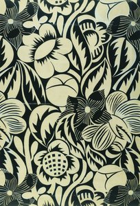 黒と白の花; Les Fleurs Noires et Blanches 作： Raoul Dufy