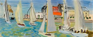 ル・アーヴルのボート 作： Raoul Dufy