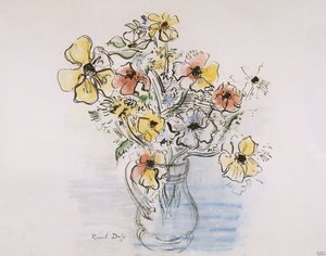 アネモネの花束 作： Raoul Dufy