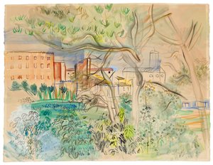 カルダス・デ・モンブイ（紙に水彩＆ガッシュ） 作： Raoul Dufy
