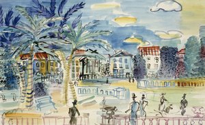 エレガント・イン・ザ・パーク 作： Raoul Dufy