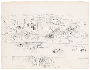 エプソム競馬場 作： Raoul Dufy