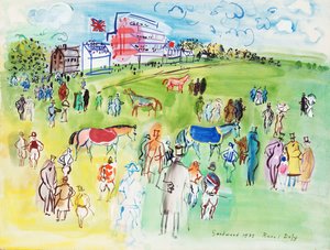 グッドウッド競馬場 作： Raoul Dufy