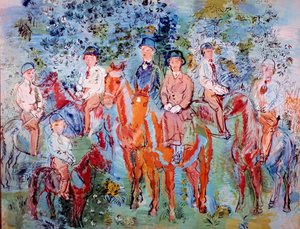 森の中の騎馬民族 作： Raoul Dufy